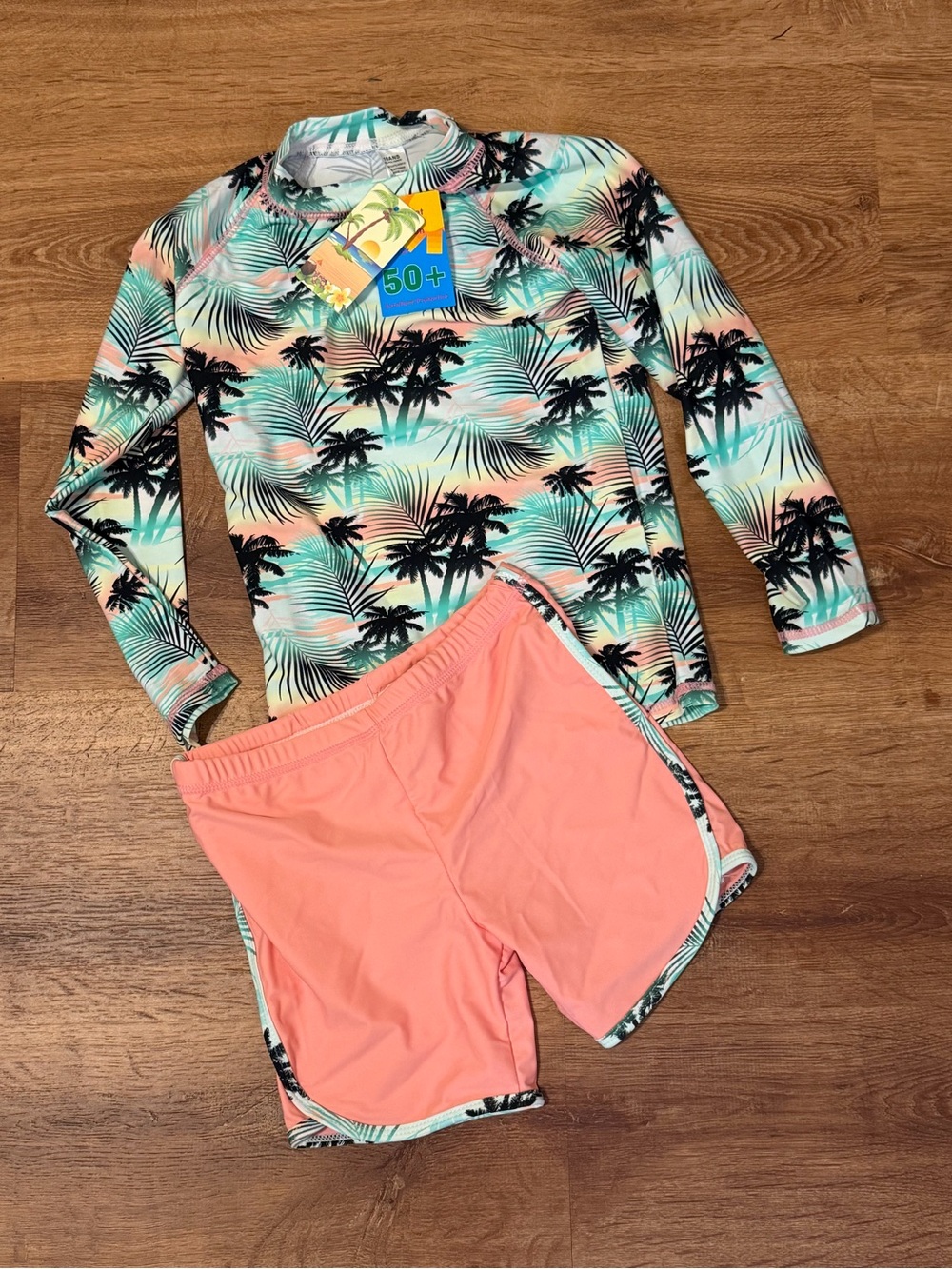 Youth Size 10 Girls 2 Piece Swimsuit SPF 50